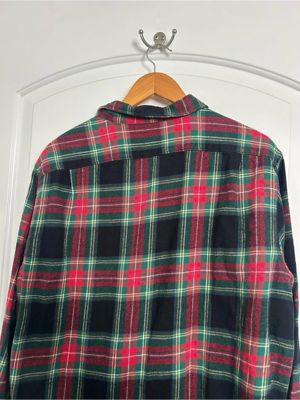 J. Crew Midweight Flannel Workshirt Plaid Size XL Preppy Fall Utility Minimalist